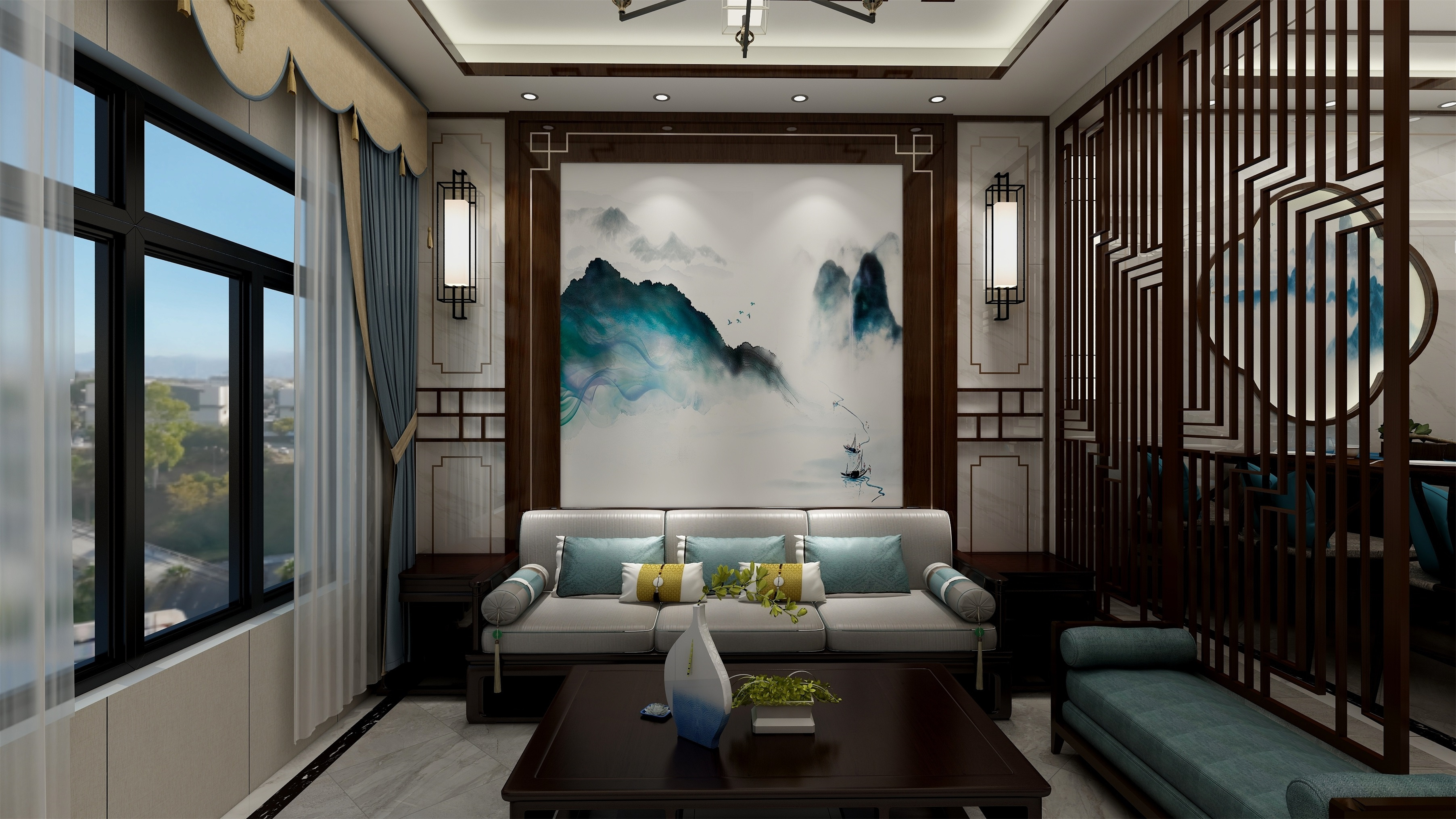 中式风格六居室热门案例，300平米的房子这样装才阔气！