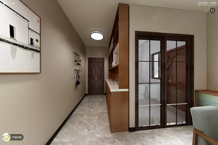 127平米四居室设计说明，14万元装修的中式风格有什么效果？