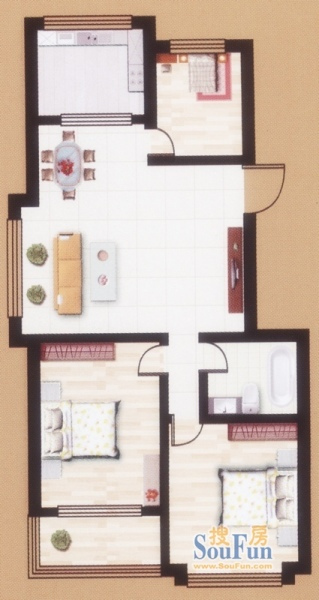 91平米的中式风格，原来三居室还可以这样装修！