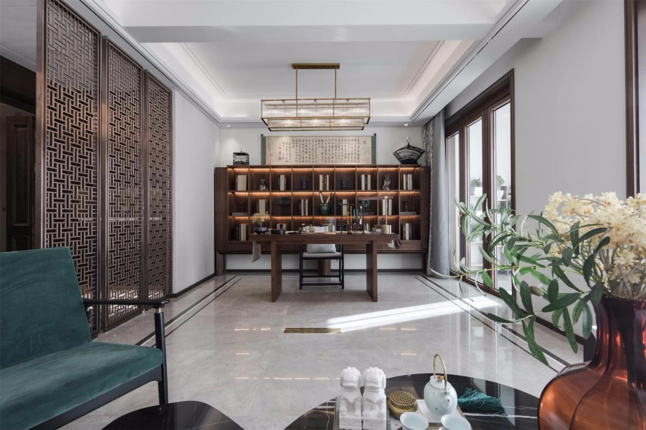 149平米三居室设计说明，31万元装修的中式风格有什么效果？