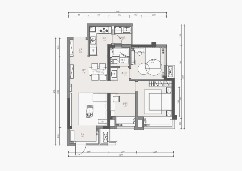 101平米的三居室，运用现代的装修风格效果是怎样的？