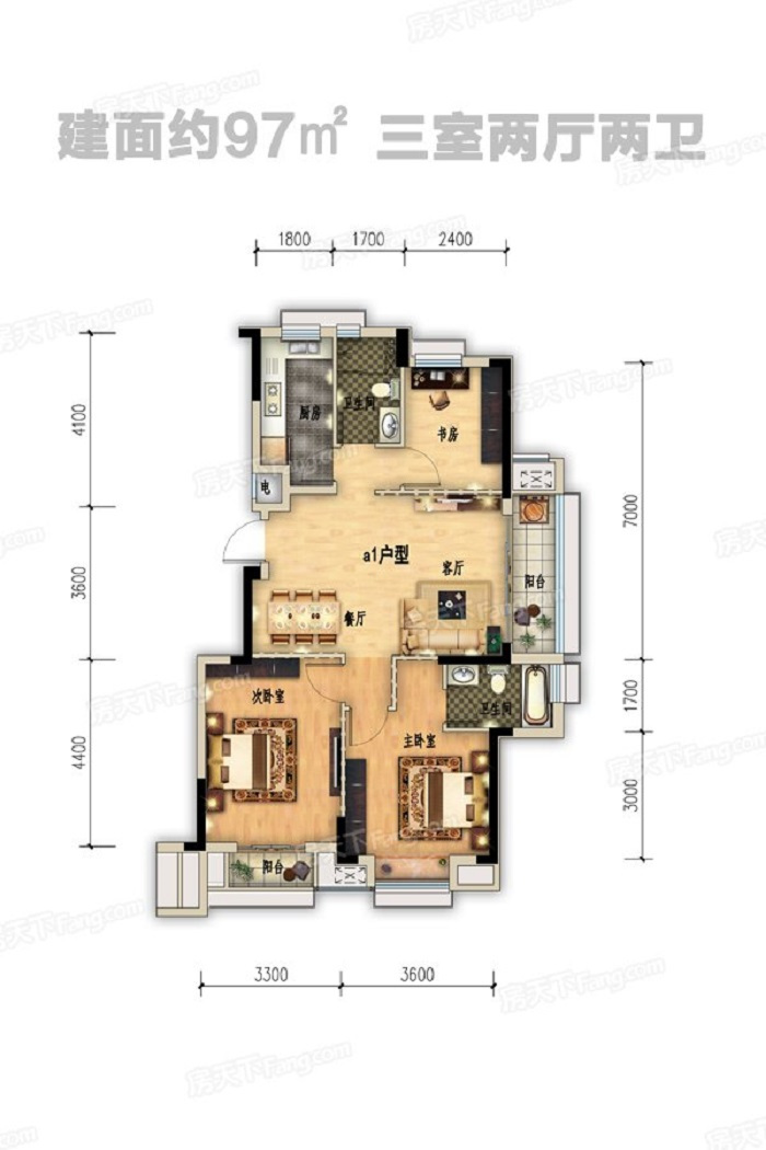 97平米的房子有多大？中式风格预算9万如何装修好？