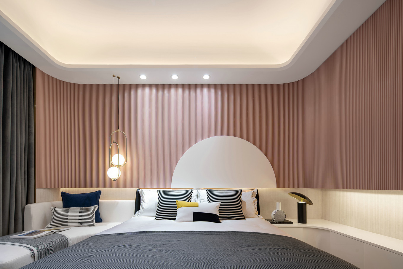 143平米的四居室装修案例欣赏，将现代风融入到现代生活当中。