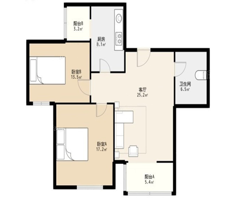 邻居家86平米的二居室，仅仅用了14万元，就完成了装修，如此划算！