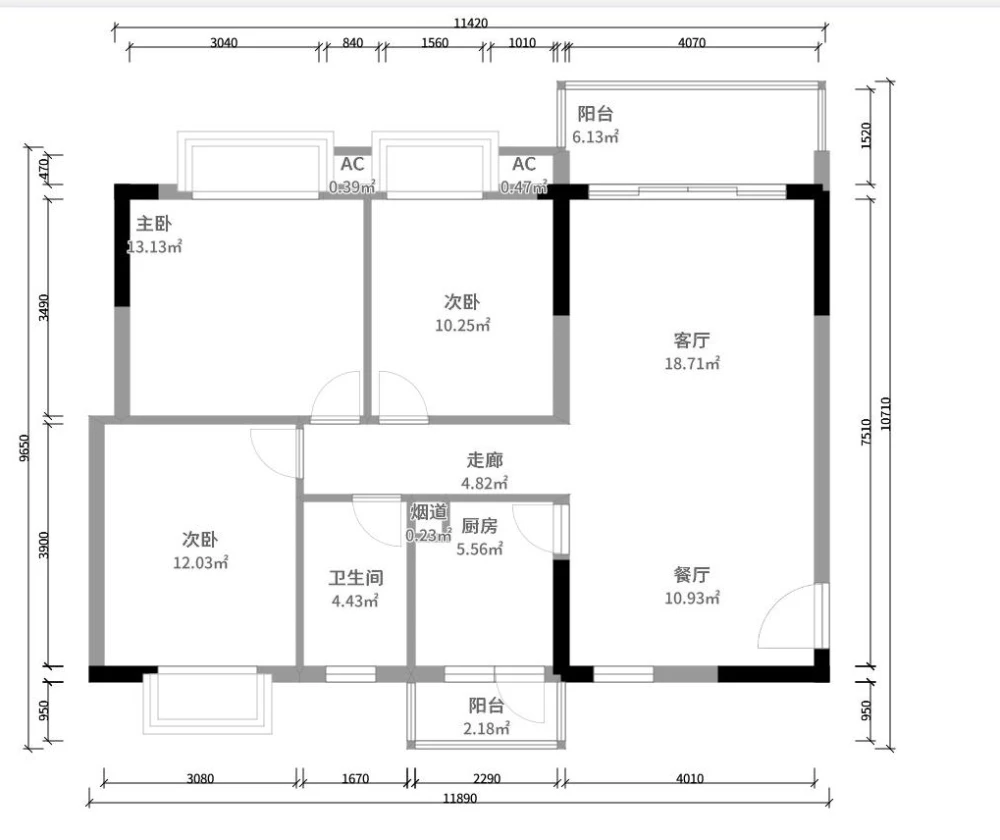 三室两厅原始结构户型图装修是个很费力的活,无论哪个细节都不能掉以