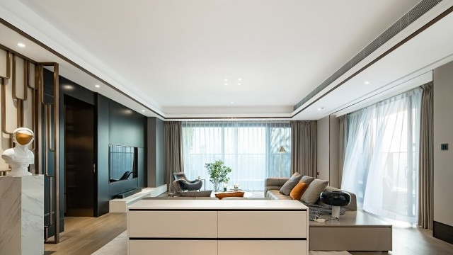 176平米四居室设计说明，20万元装修的现代风格有什么效果？