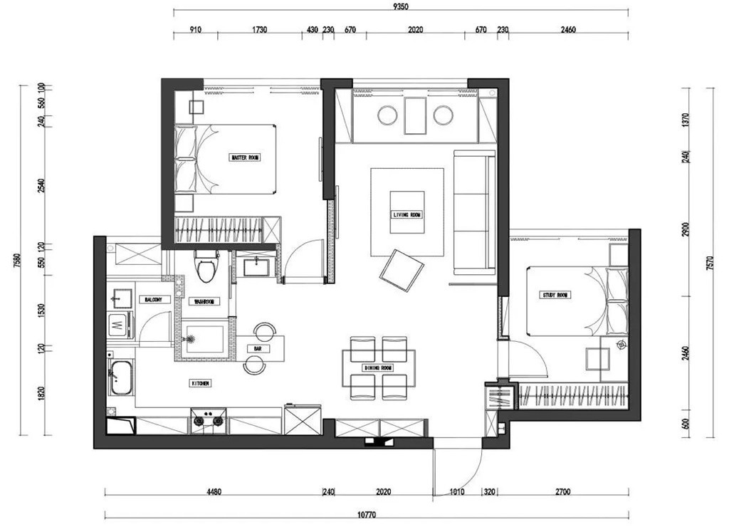 74平米的二居室装修价格是多少？13装修成什么效果？