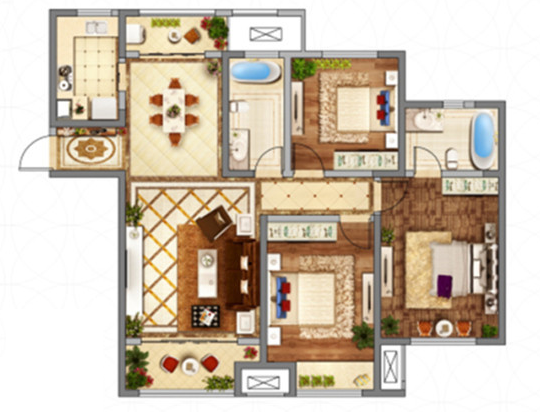 邻居家130平米的三居室，仅仅用了11万元，就完成了装修，如此划算！