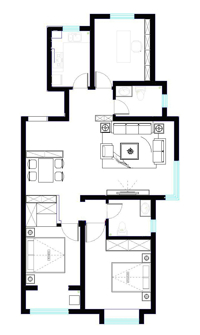 143平米的房子能装修成什么效果？现代风格三居室装修案例！