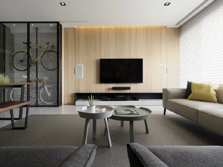 140平米现代风格三居室，预算16万，点击看效果图！
