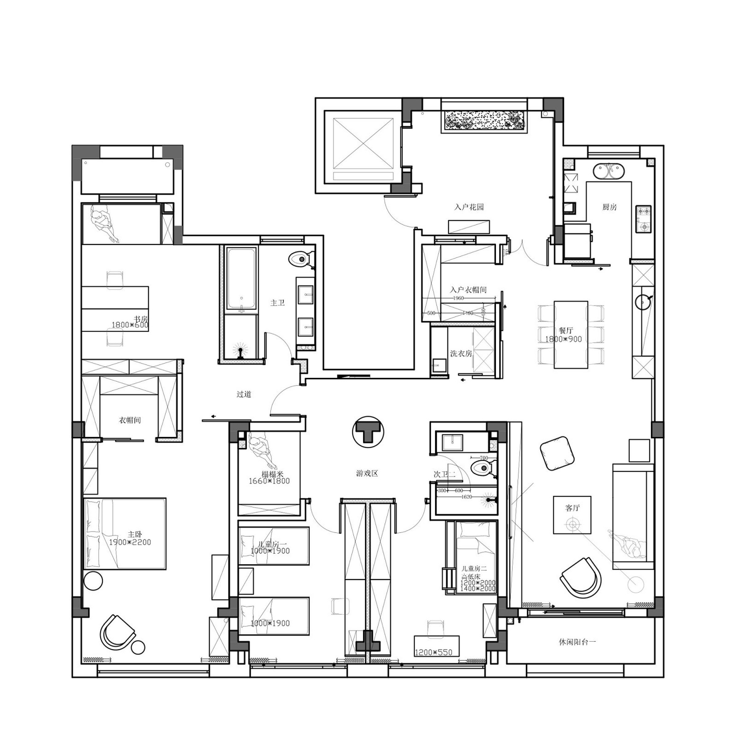 160平米三居室设计说明，33万元装修的简约风格有什么效果？