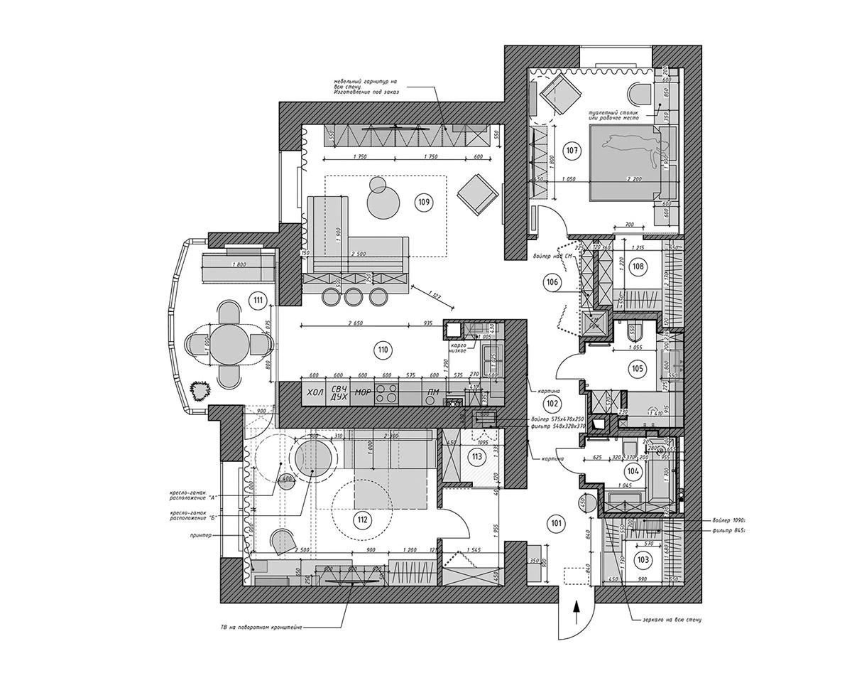 110平米现代风格三居室，预算8万，点击看效果图！