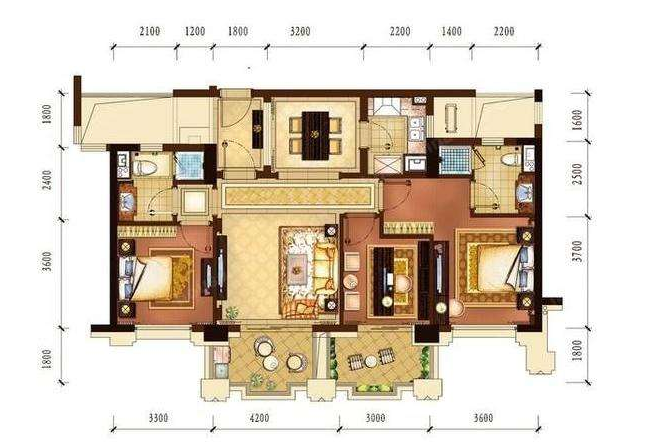 现代风格三居室装修案例，122平米的房子装修多少钱？