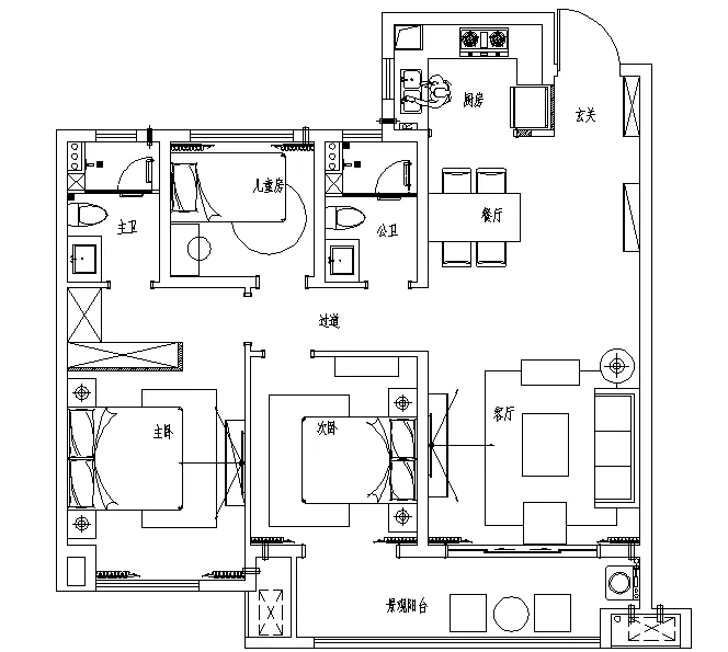 100平米的三居室，采用简约风格装修的效果如何呢？