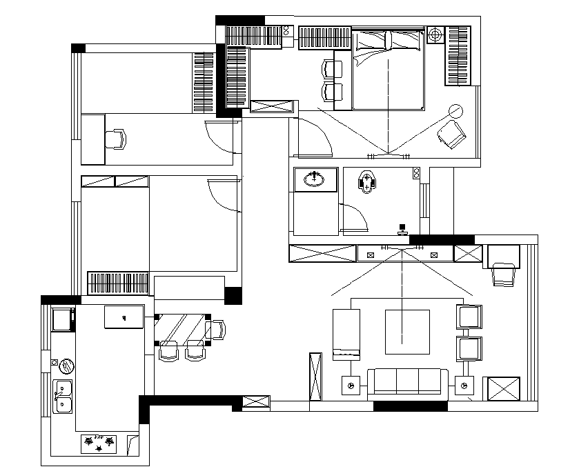 北欧风格三居室装修案例，108平米的房子装修多少钱？