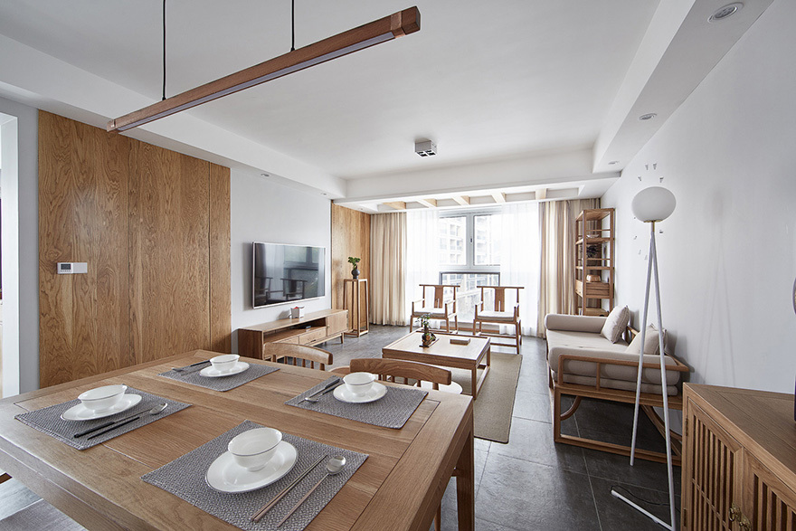 四居室的房子多大面积好？16万元的日式风格设计说明！