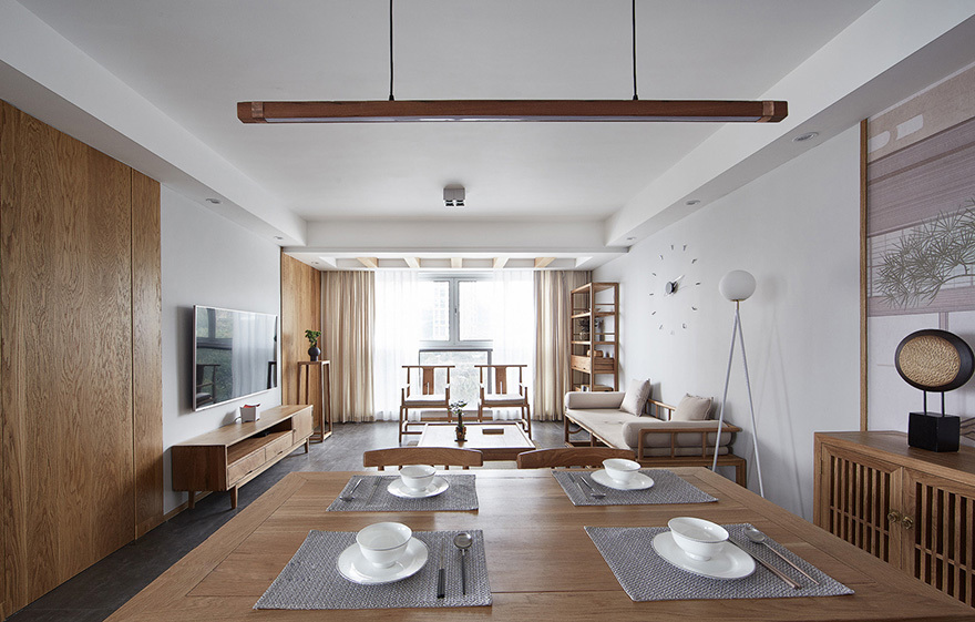 四居室的房子多大面积好？16万元的日式风格设计说明！