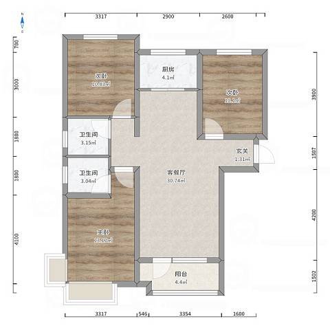 112平米的房子能装修成什么效果？现代风格三居室装修案例！