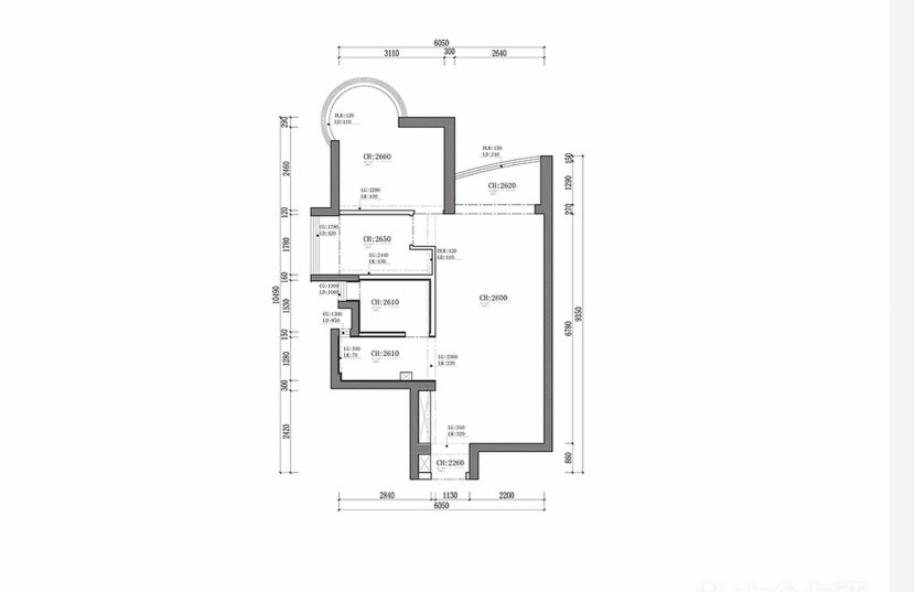 61平米一居室设计说明，5万元装修的现代风格有什么效果？