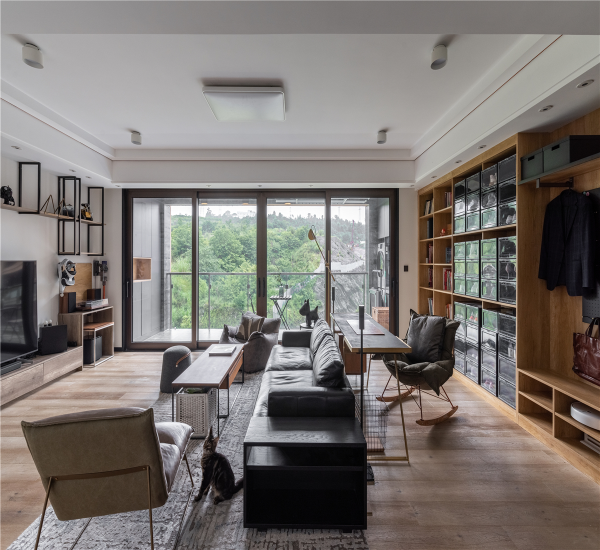 110平米三居室设计说明，15万元装修的现代风格有什么效果？