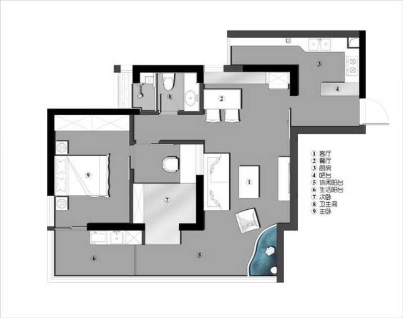 现代风格三居室精美装修，140平米的房子这样装才阔气！