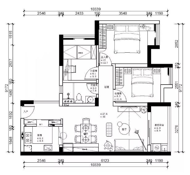 88平米的房子有多大？北欧风格预算6万如何装修好？