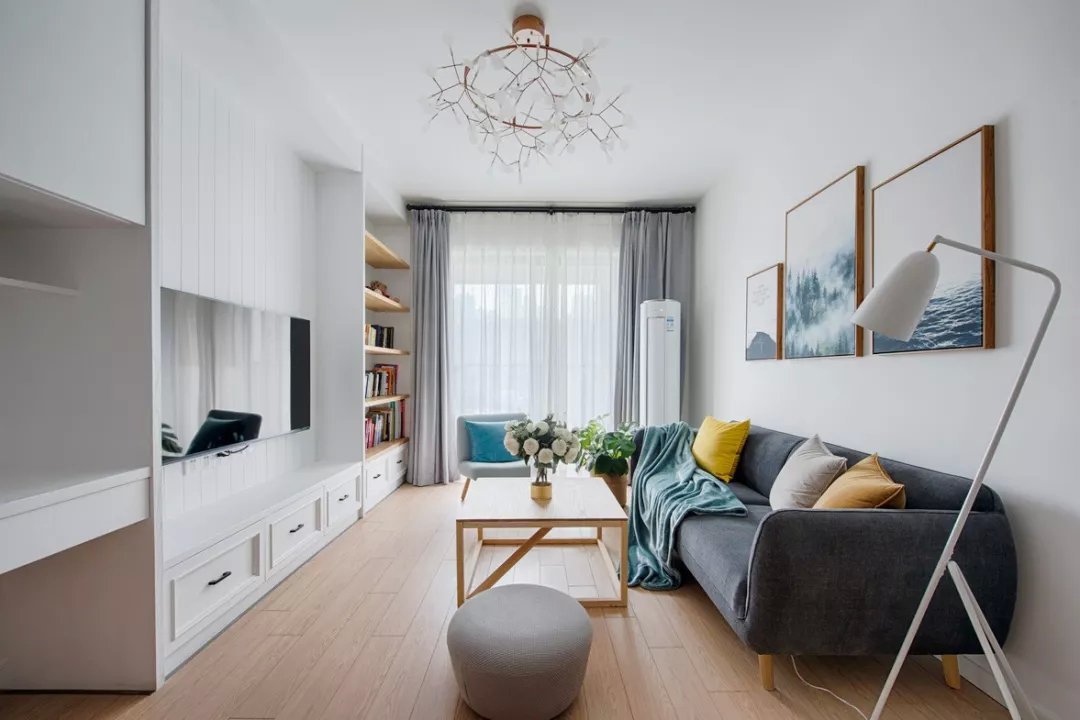 80平米二居室设计说明，6万元装修的北欧风格有什么效果？