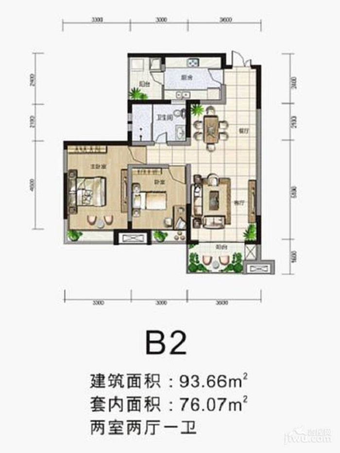 93平米的房子有多大？现代风格预算8万如何装修好？
