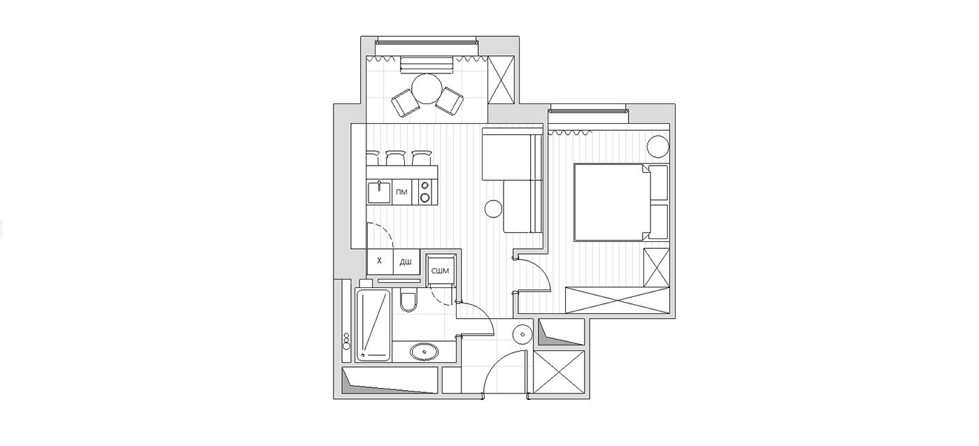 60平米的房子装修多少钱？现代风格一居室设计说明！