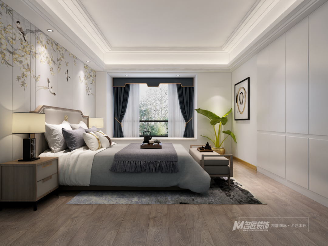 163平米的四居室装修只花了25万，中式风格让人眼前一亮！