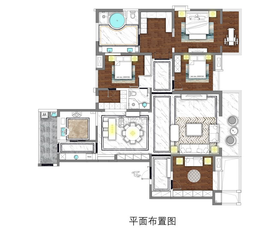 260平米的房子能装修成什么效果？古典风格四居室装修案例！