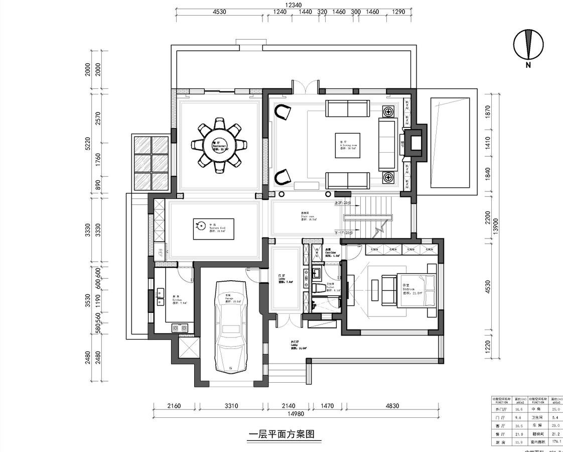 500平米的房子能装修成什么效果？中式风格别墅装修案例！