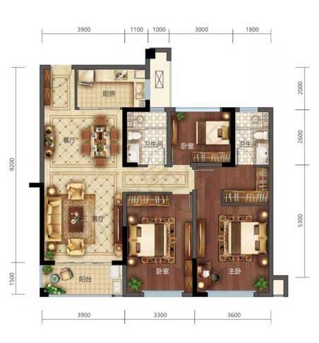 法式风格三居室如何装修，113平米的房子这样装才阔气！