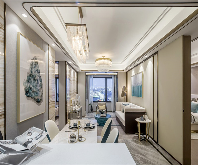 112平米三居室设计说明，10万元装修的现代风格有什么效果？
