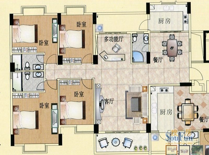 四居室一般多大面积？中式风格装修需要多少钱？