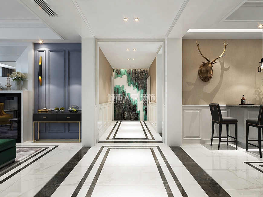 160平米四居室设计说明，7万元装修的现代风格有什么效果？