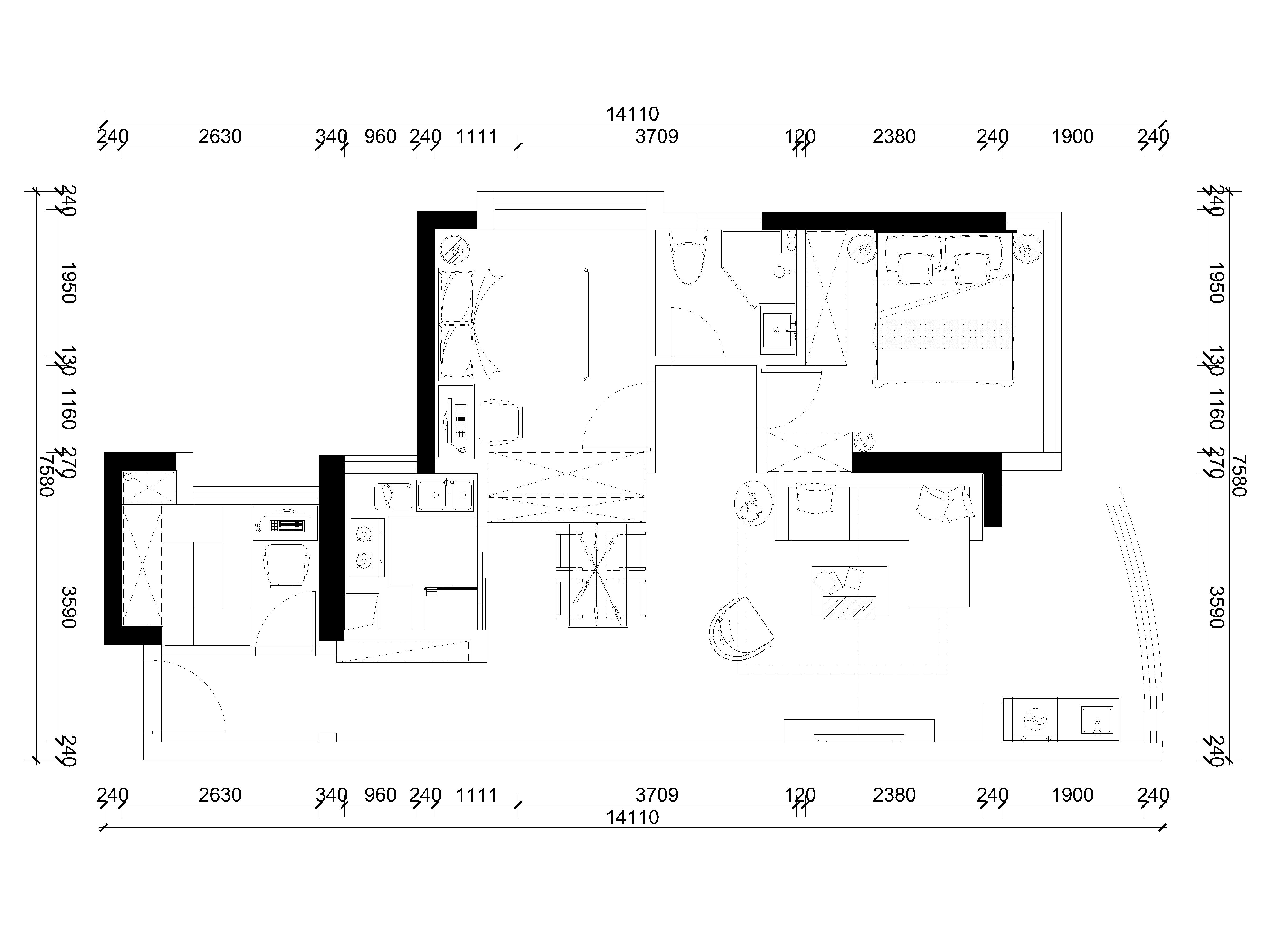 110平米的房子包括哪些功能间？装修成现代风格三居室好不好？