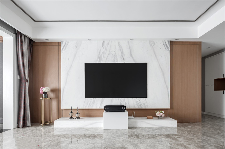 123平米四居室设计说明，11万元装修的现代风格有什么效果？