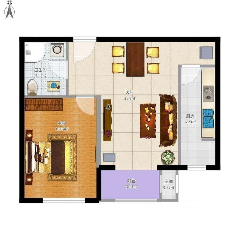 65平米的房子包括哪些功能间？装修成现代风格一居室好不好？