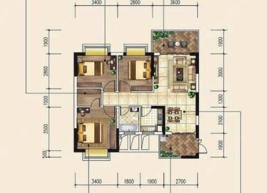 三居室的房子，足足109平米，如果用方式12万元是不是很划算？