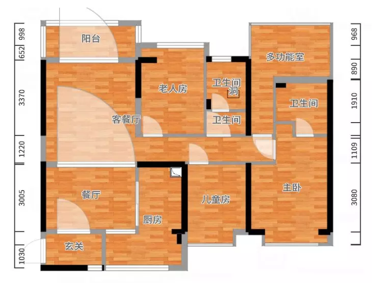 四居室的房子，足足141平米，如果用方式14万元是不是很划算？