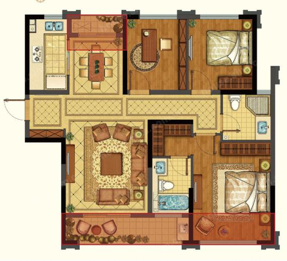朋友买的115平米三居室，一共才花14万，这简欧风格太美了！