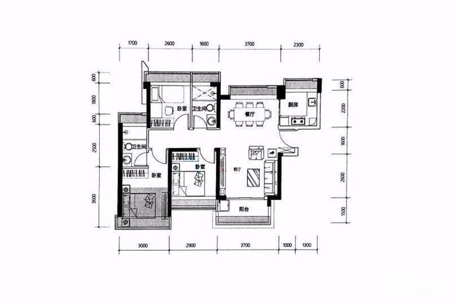 97平米三居室设计说明，14万元装修的现代风格有什么效果？