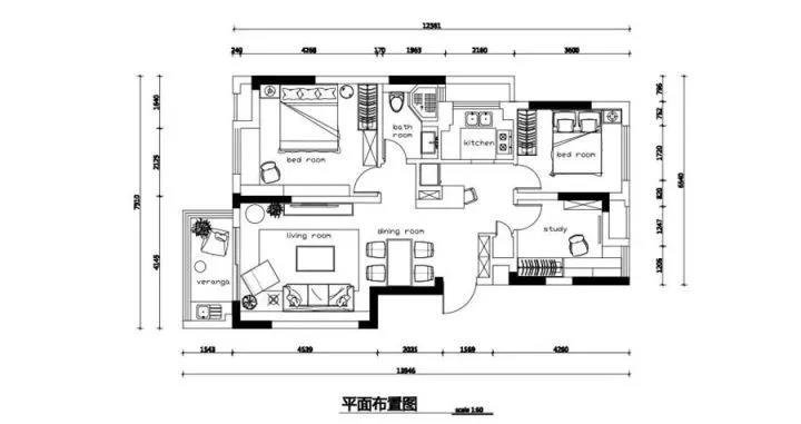 二居室的房子多大面积好？9万元的日式风格设计说明！