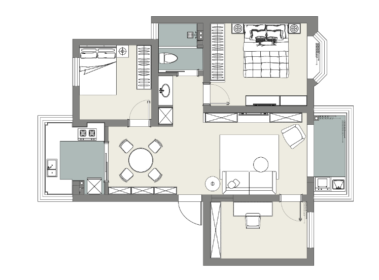 91平米的三居室，运用现代的装修风格效果是怎样的？
