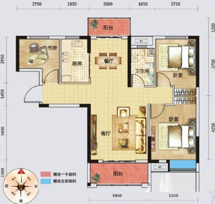 96平米的房子包括哪些功能间？装修成现代风格三居室好不好？