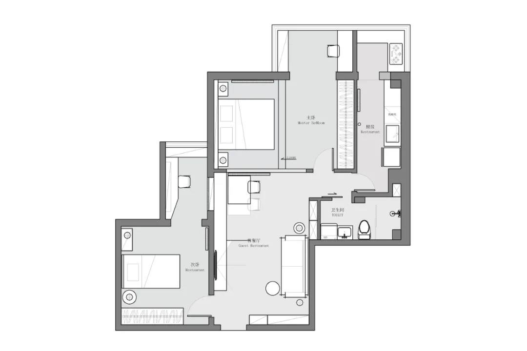 95平米的房子装修多少钱？原木风风格二居室设计说明！