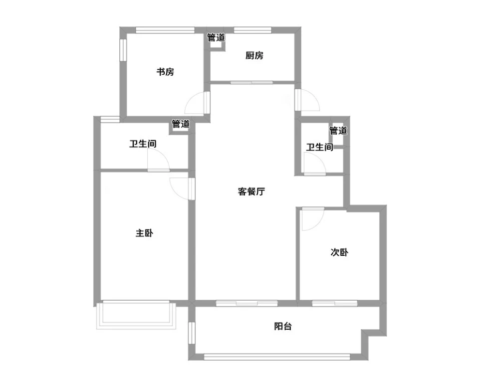 各个空间户型方正,方便室内家具布置;全明通透户型,居住舒适度较高