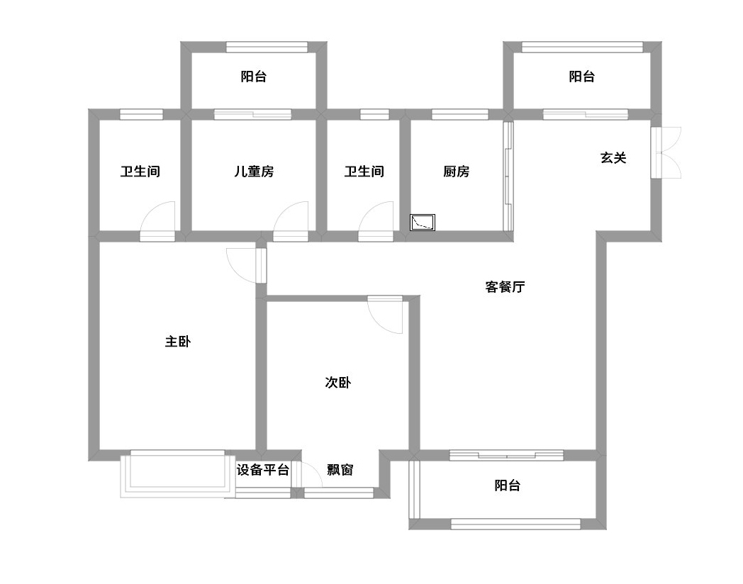 三居室的房子多大面积好？19万元的现代风格设计说明！