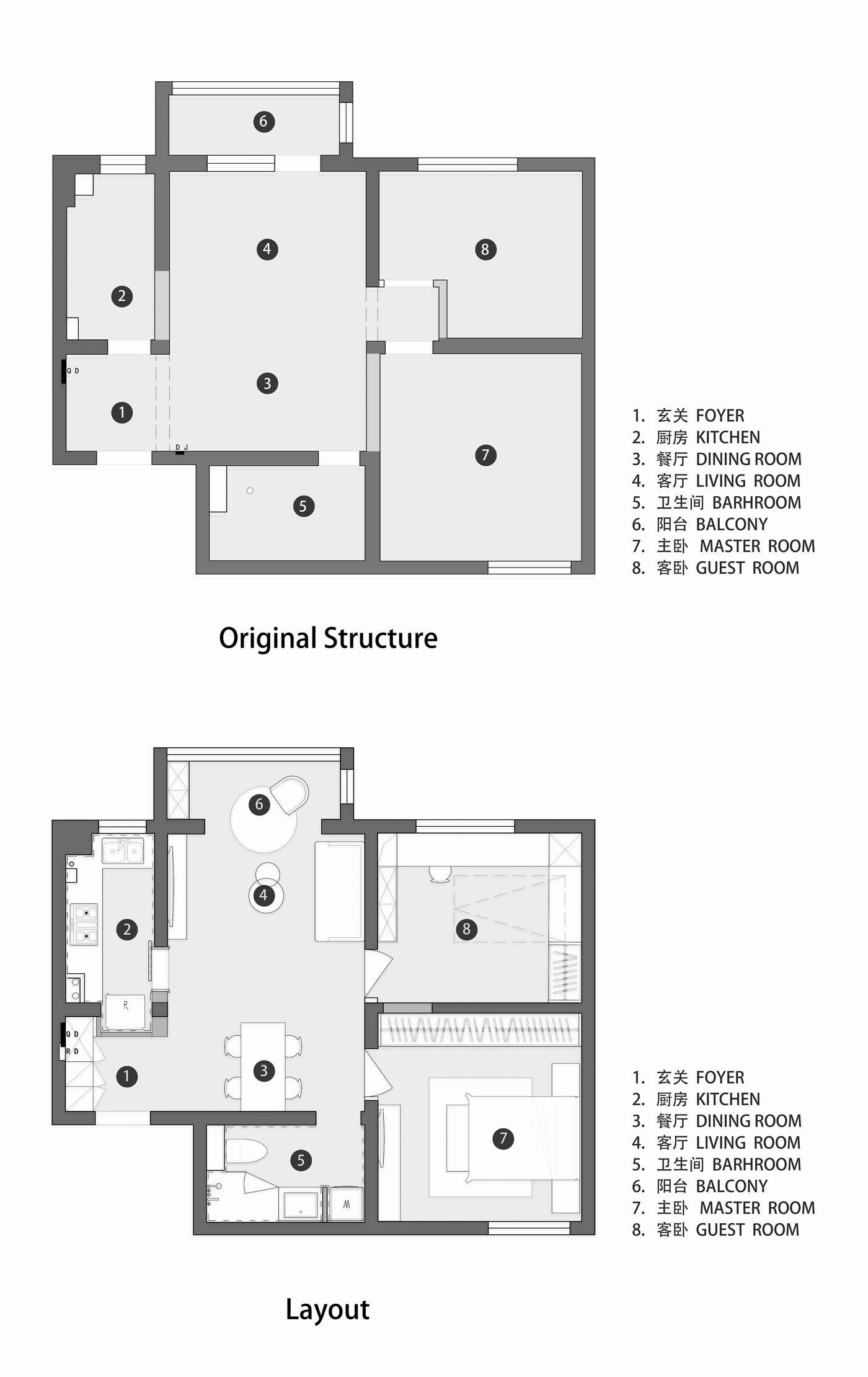60平米的房子包括哪些功能间？装修成现代风格二居室好不好？